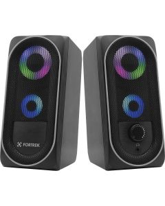 Caixa de Som Gamer Multimídia Fortrek Black Hawk RGB Preta