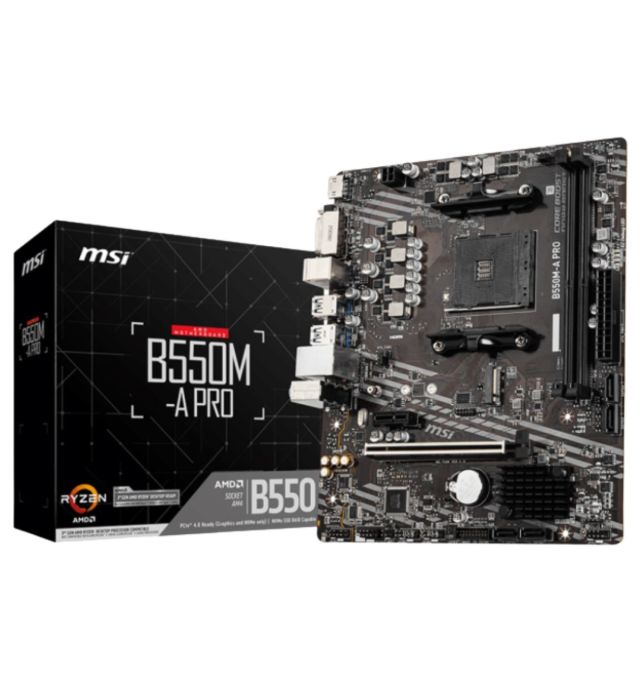 Placa Mãe MSI B550M-A PRO, Chipset B550, AMD AM4, mATX, DDR4