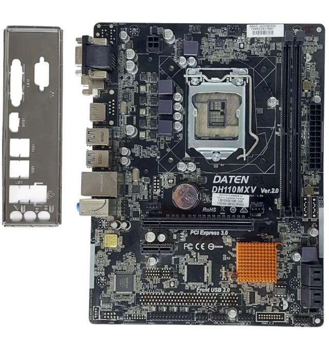 Placa Mãe 1151 Daten DH110MXV Ver.2.0 DDR4 Com Espelho