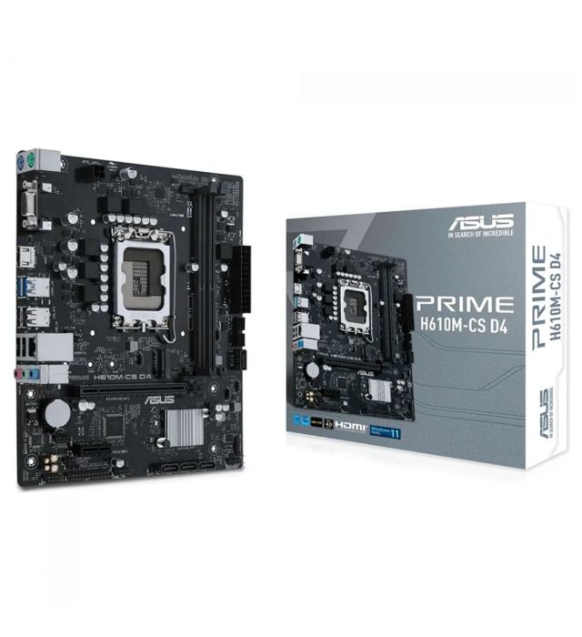 Placa Mãe Asus Prime H610M-CS D4, Chipset H610, Intel LGA 1700, mATX, DDR4, 90MB1B60-C1BAY0
